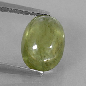 Zafiro verde natural de 2,97 ct, transparente, transparente / translúcido