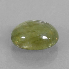 Zafiro verde natural de 2,97 ct, transparente, transparente / translúcido