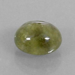 Zafiro verde natural de 3,17 ct, transparente, transparente / translúcido