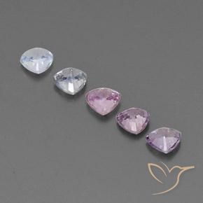 Gemas de Zafiro Multicolor natural de 1.58 ct, Trillón, VVS-VS