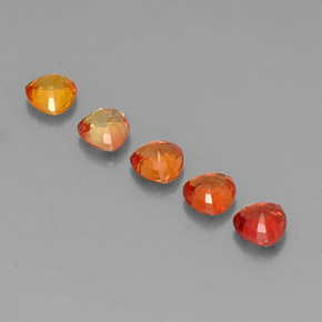 Gemas de zafiro multicolor natural de 1,93 ct, trillón, VVS-VS