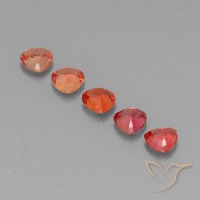 Gemas de zafiro multicolor natural de 1,76 ct, trillón, VVS-VS