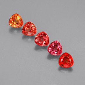 Gemas de zafiro multicolor natural de 2,07 ct, trillón, VVS-VS