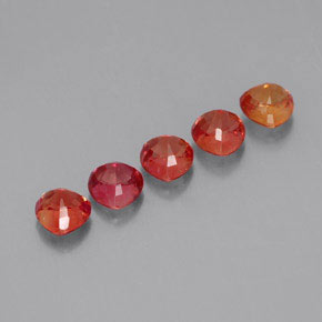 Gemas de zafiro multicolor natural de 2,07 ct, trillón, VVS-VS