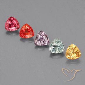 Gemas de Zafiro Multicolor natural de 1.84 ct, Trillón, VS