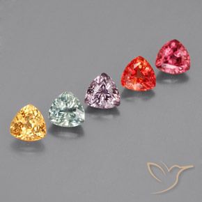 Gemas de Zafiro Multicolor natural de 1.84 ct, Trillón, VS