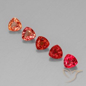 Gemas de zafiro multicolor natural de 1,74 ct, trillón, VVS-VS