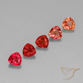 Gemas de zafiro multicolor natural de 1,74 ct, trillón, VVS-VS