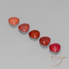 Gemas de zafiro multicolor natural de 1,74 ct, trillón, VVS-VS
