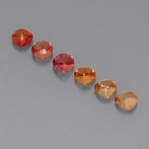 Gemas de zafiro multicolor natural de  ct, trillón, VVS-VS