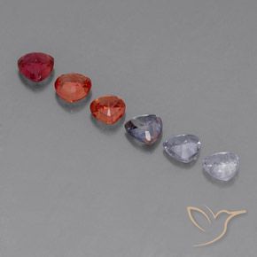 Gemas de zafiro multicolor natural de 1,97 ct, trillón, VVS-VS
