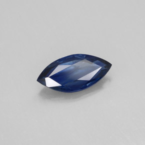 Zafiro azul natural de 0,79 ct, marquesa, VS