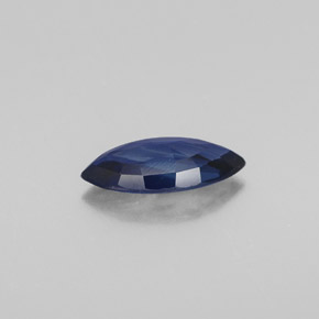 Zafiro azul natural de 0,79 ct, marquesa, VS