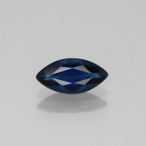 Zafiro azul natural de 0,83 ct, marquesa, VS