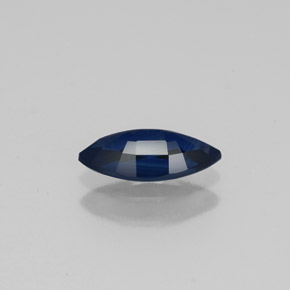 Zafiro azul natural de 0,83 ct, marquesa, VS