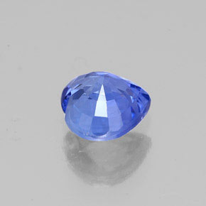 Zafiro azul natural de 1,21 ct, forma de corazón, VS
