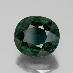 Zafiro verde natural de 5,99 ct, corte óvalo, VVS