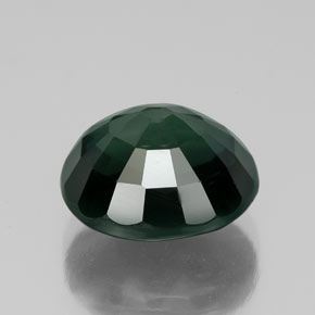 Zafiro verde natural de 5,99 ct, corte óvalo, VVS