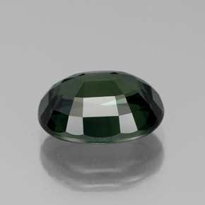 Zafiro verde natural de 4,29 ct, corte óvalo, VVS