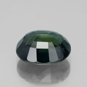 Zafiro verde natural de 5,15 ct, corte óvalo, VVS-VS
