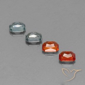 Gemas de Zafiro Multicolor natural de 1.94 ct, Corte Octágono / Esmeralda, VS