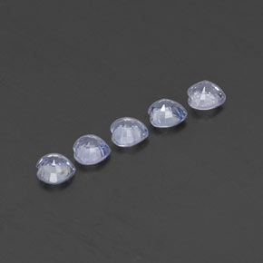 Gemas de zafiro azul natural de  ct, forma de corazón, VVS