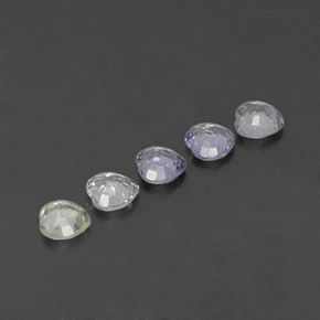 Gemas de zafiro blanco natural de 1,89 ct, forma de corazón, VVS-VS