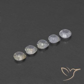 Gemas de Zafiro Blanco cálido natural de 1.67 ct, Corazón, VVS-VS