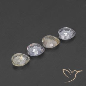 Gemas de Zafiro Multicolor natural de 2.33 ct, Corazón, VVS-VS