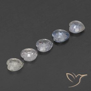 Gemas de Zafiro Multicolor natural de 1.60 ct, Corazón, VVS-VS