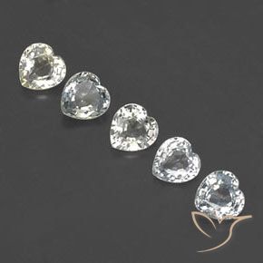 Gemas de Zafiro Multicolor natural de 1.52 ct, Corazón, VVS-VS