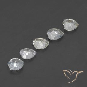 Gemas de Zafiro Multicolor natural de 1.52 ct, Corazón, VVS-VS