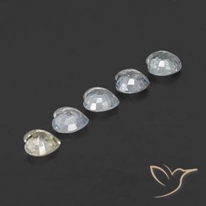 Gemas de zafiro multicolor natural de 1,74 ct, forma de corazón, VVS-VS