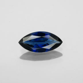 Zafiro azul natural de 0,72 ct, marquesa, VS