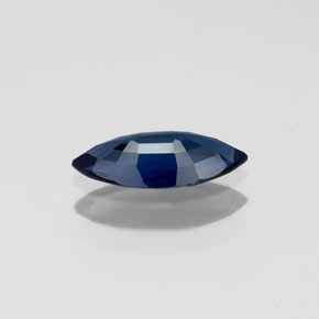Zafiro azul natural de 0,72 ct, marquesa, VS