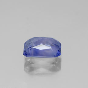 Zafiro violeta natural de 1,38 ct, corte esmeralda, VVS-VS