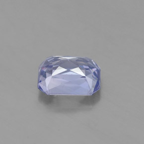 Zafiro azul natural de 1,77 ct, corte esmeralda, VS