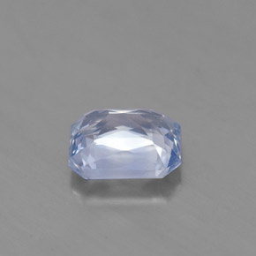 Zafiro azul natural de 1,72 ct, corte esmeralda, VS