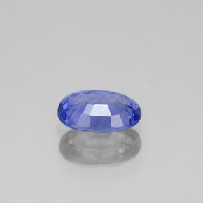 Zafiro azul natural de 1,17 ct, corte óvalo, VS