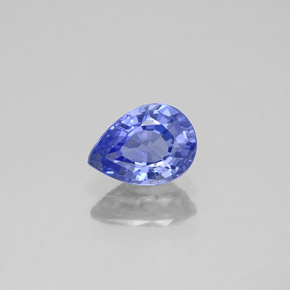 Zafiro azul natural de 0,94 ct, en forma de pera, VS
