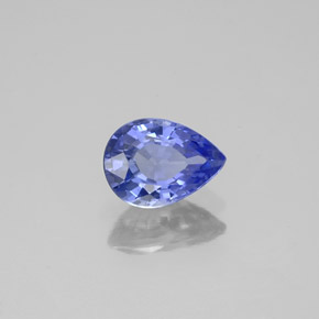 Zafiro azul natural de 0,94 ct, en forma de pera, VS