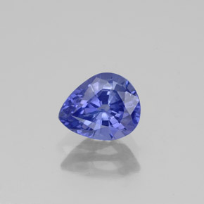 Zafiro azul natural de 1,16 ct, en forma de pera, VS-SI