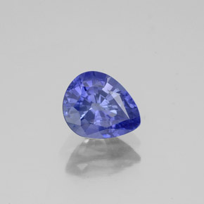 Zafiro azul natural de 1,16 ct, en forma de pera, VS-SI