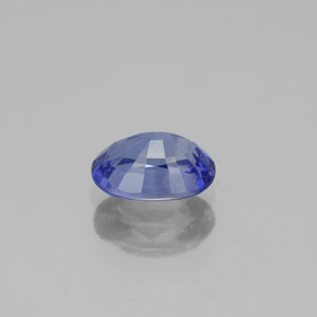 Zafiro azul natural de 1,09 ct, corte óvalo, VVS