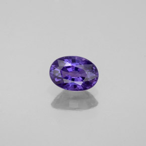Zafiro violeta natural de 0,57 ct, corte óvalo, VVS