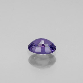 Zafiro violeta natural de 0,57 ct, corte óvalo, VVS