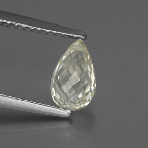Zafiro amarillo natural de 1,51 ct, briolette, VS