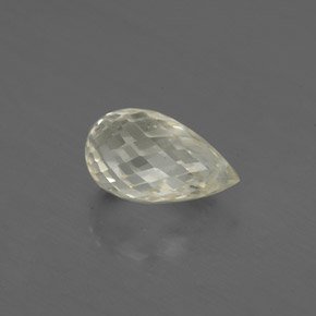 Zafiro amarillo natural de 1,51 ct, briolette, VS