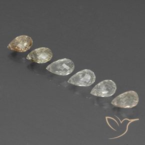 Gemas de Zafiro Multicolor natural de 5.50 ct, Corte Briolette, VVS-VS