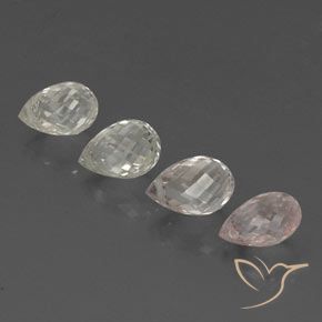 Gemas de Zafiro Multicolor natural de 4.05 ct, Corte Briolette, VVS-VS